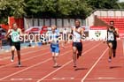 Junior boys 100 metres, 2015 English Schools Track and Field Champs., Gateshead Stadium. Photo: David T. Hewitson/Sports for All Pics